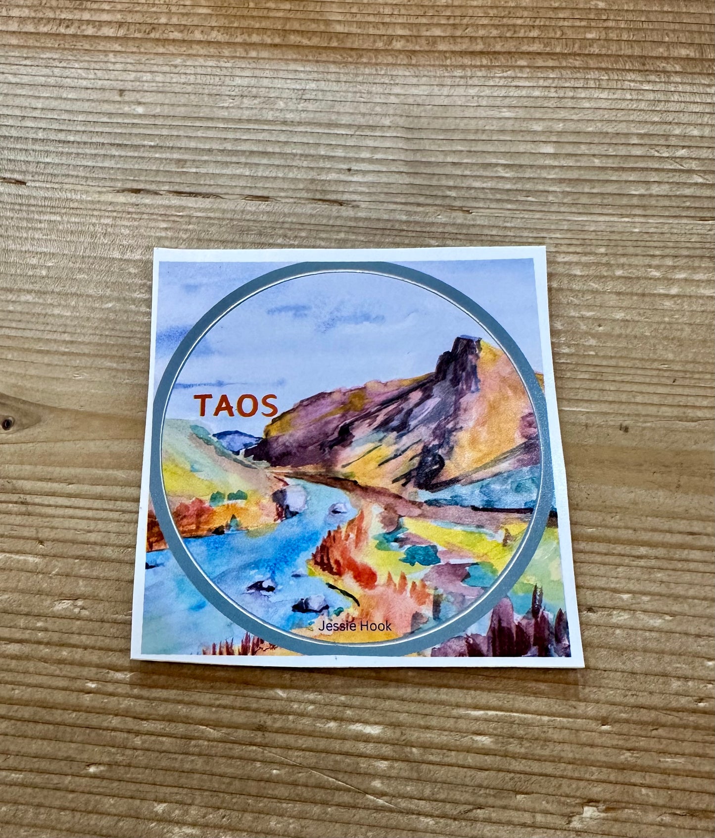 Taos Watercolor Stickers