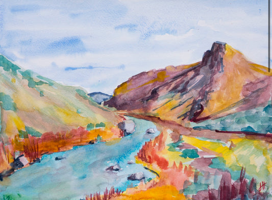 Rio Grande Watercolor Print