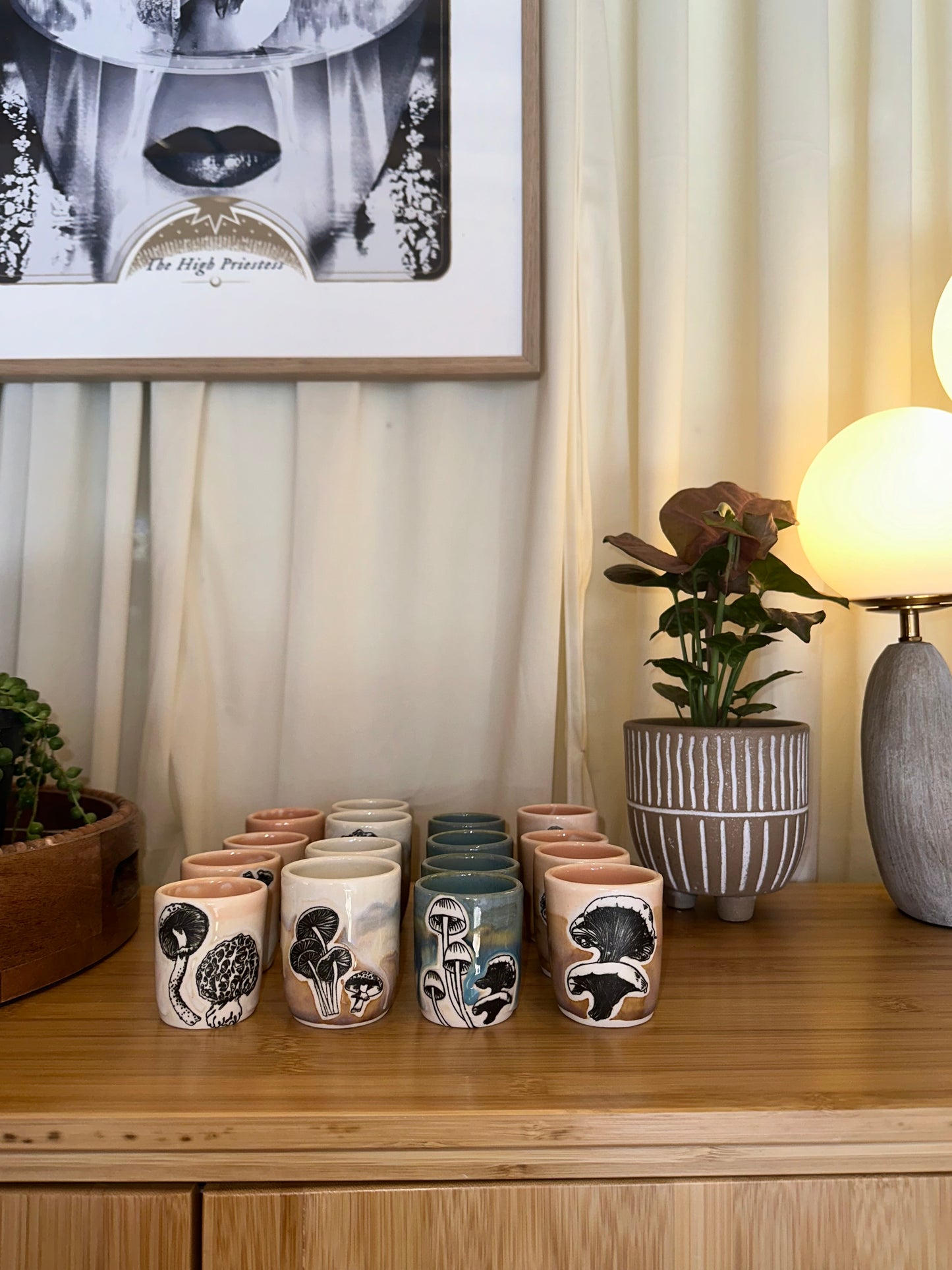 Ceramic Mushroom Shot Glasses