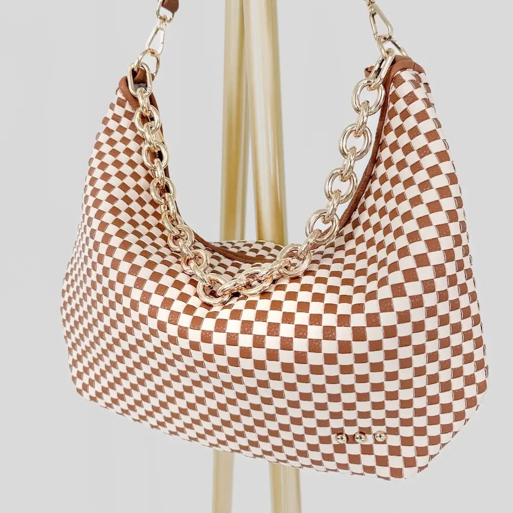 Sienna Woven Shoulder Bag