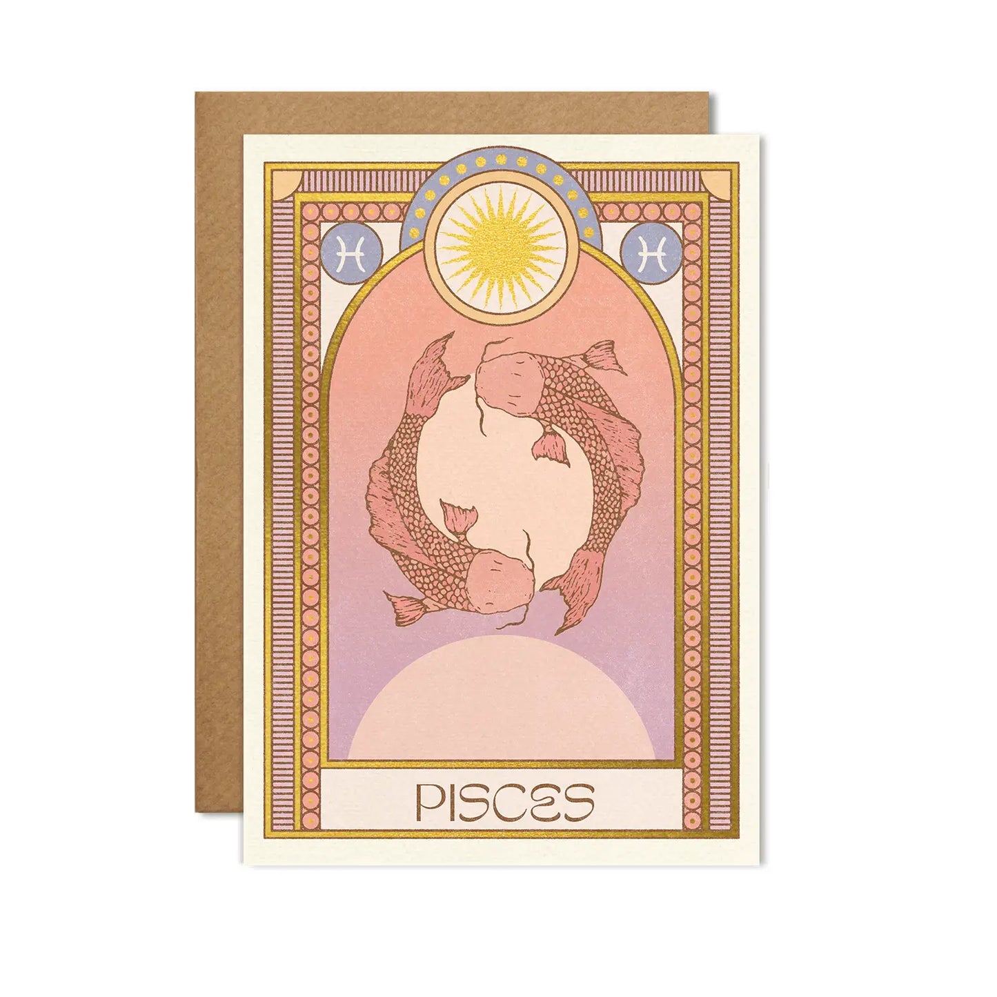 Pisces Zodiac Card