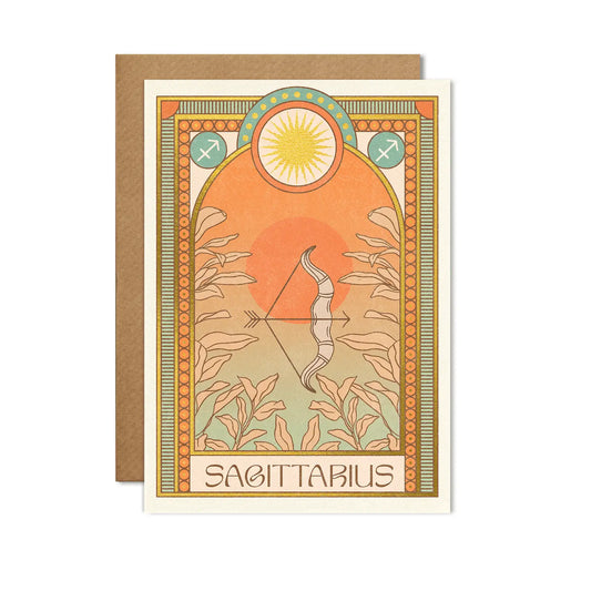 Sagittarius Zodiac Card