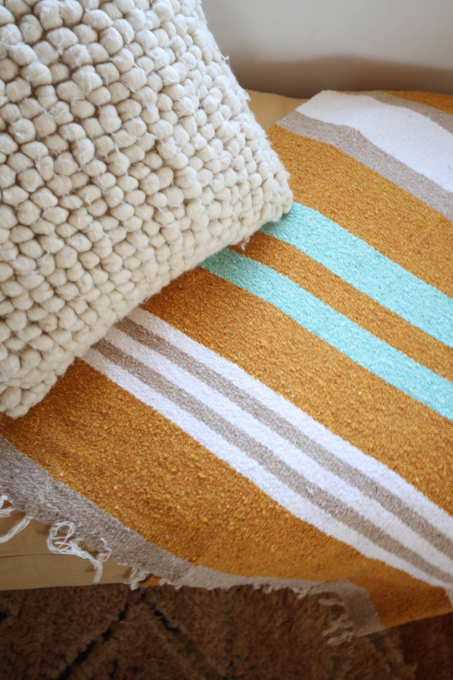 Tribe + True Poppy Handwoven Blanket