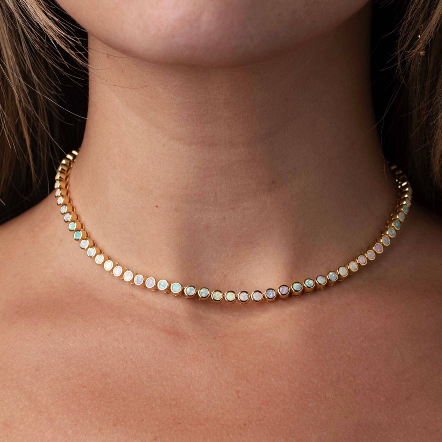 Opal Tennis Nekcklace