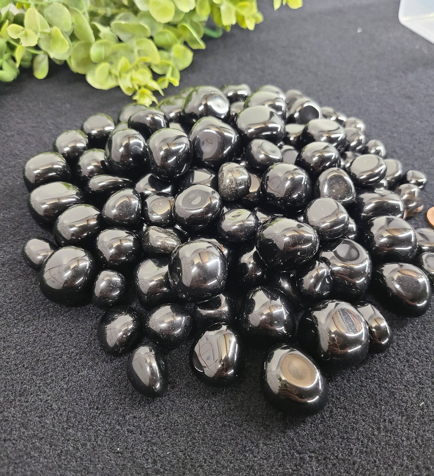 Tumbled Black Obsidian