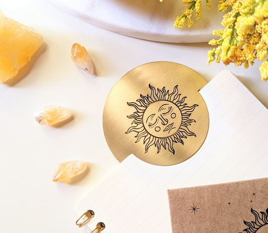 Brass Sun Bookmark