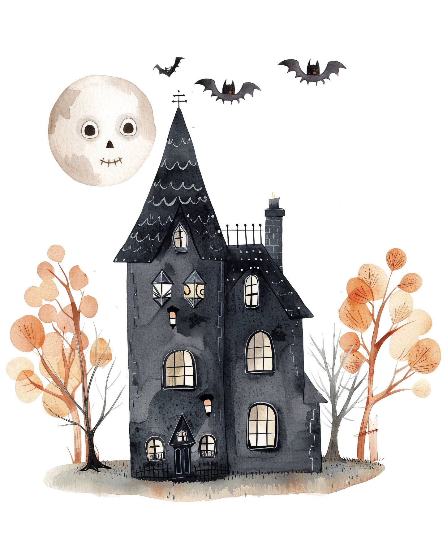 Watercolor Activity Kit – Haunted House