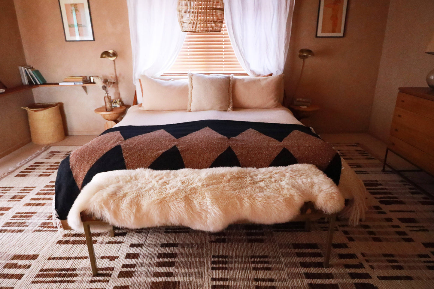 Zion (Black/Coyote) // Handwoven Blanket