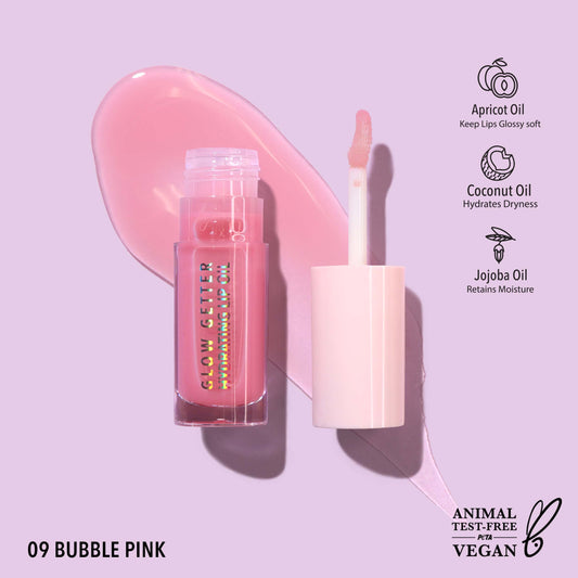 Glow Getter Hydrating Lip Oil / BUBBLE PINK 009