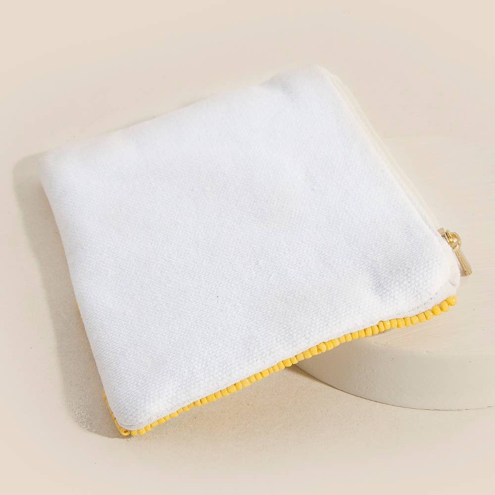 Mushroom Beaded Coin Purse