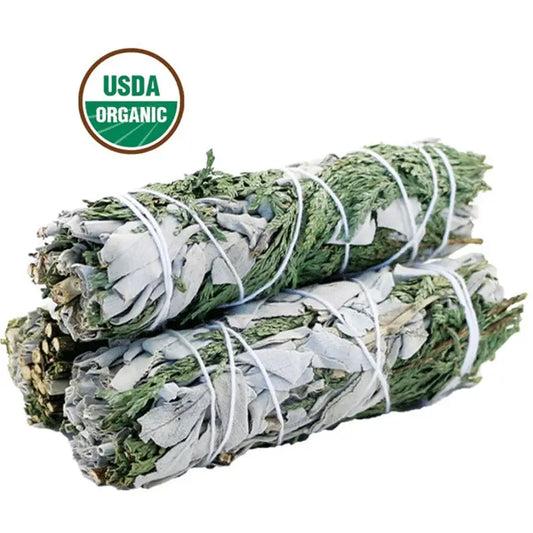 Cedar & White Sage Organic Smudge Stick