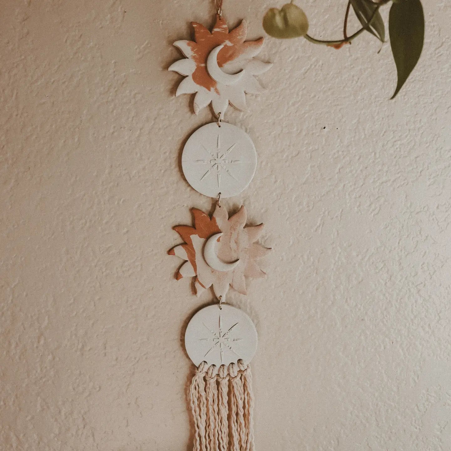 Celestial Sun and Moon Wall Hanging