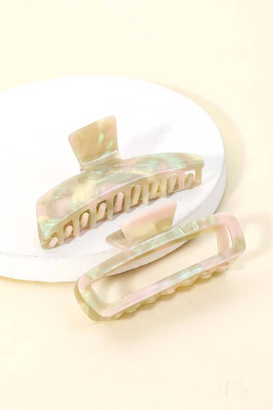 Rectangle Cutout Hair Claw