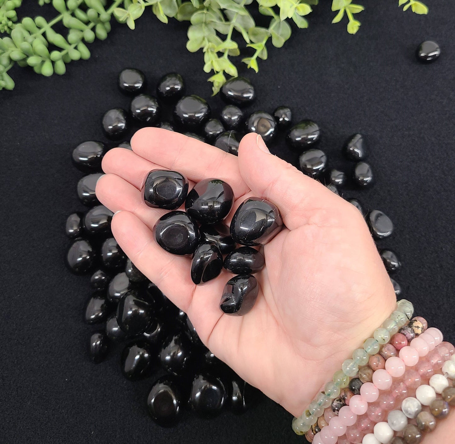 Tumbled Black Obsidian