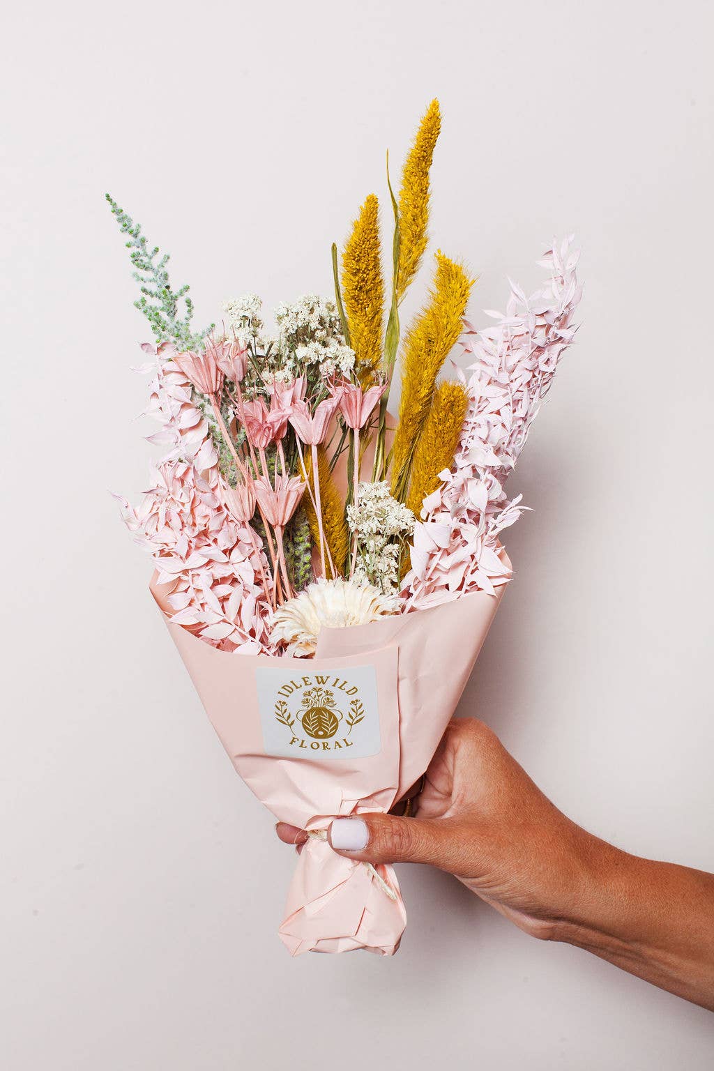 Pastel Dried Flower Bouquet