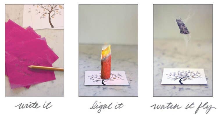 MAKE A WISH BIRTHDAY / Wish-Making Kit / 15 WISHING PAPERS™
