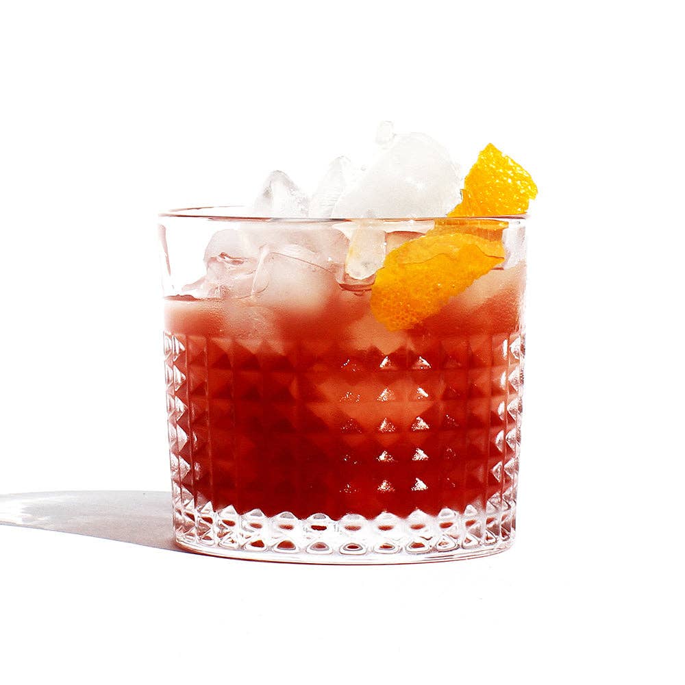 Curious Elixir No. 1 Pomegranate Negroni Booze-Free Cocktail