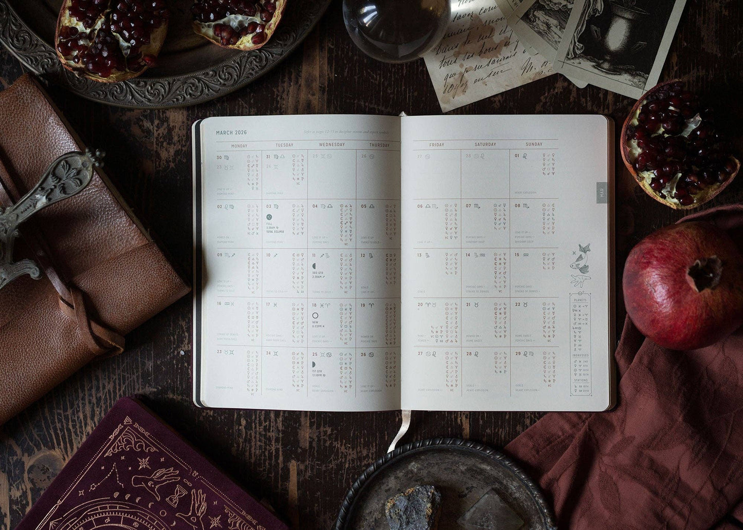 2026 Astrological Almanac & Guidebook - Pomegranate Velvet