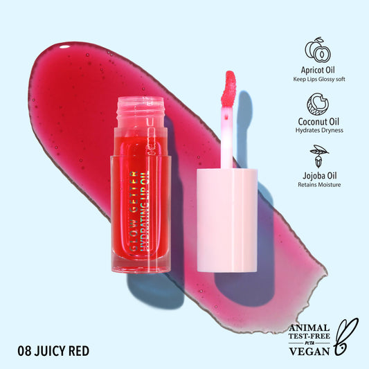 Glow Getter Hydrating Lip Oil / JUICY RED 008