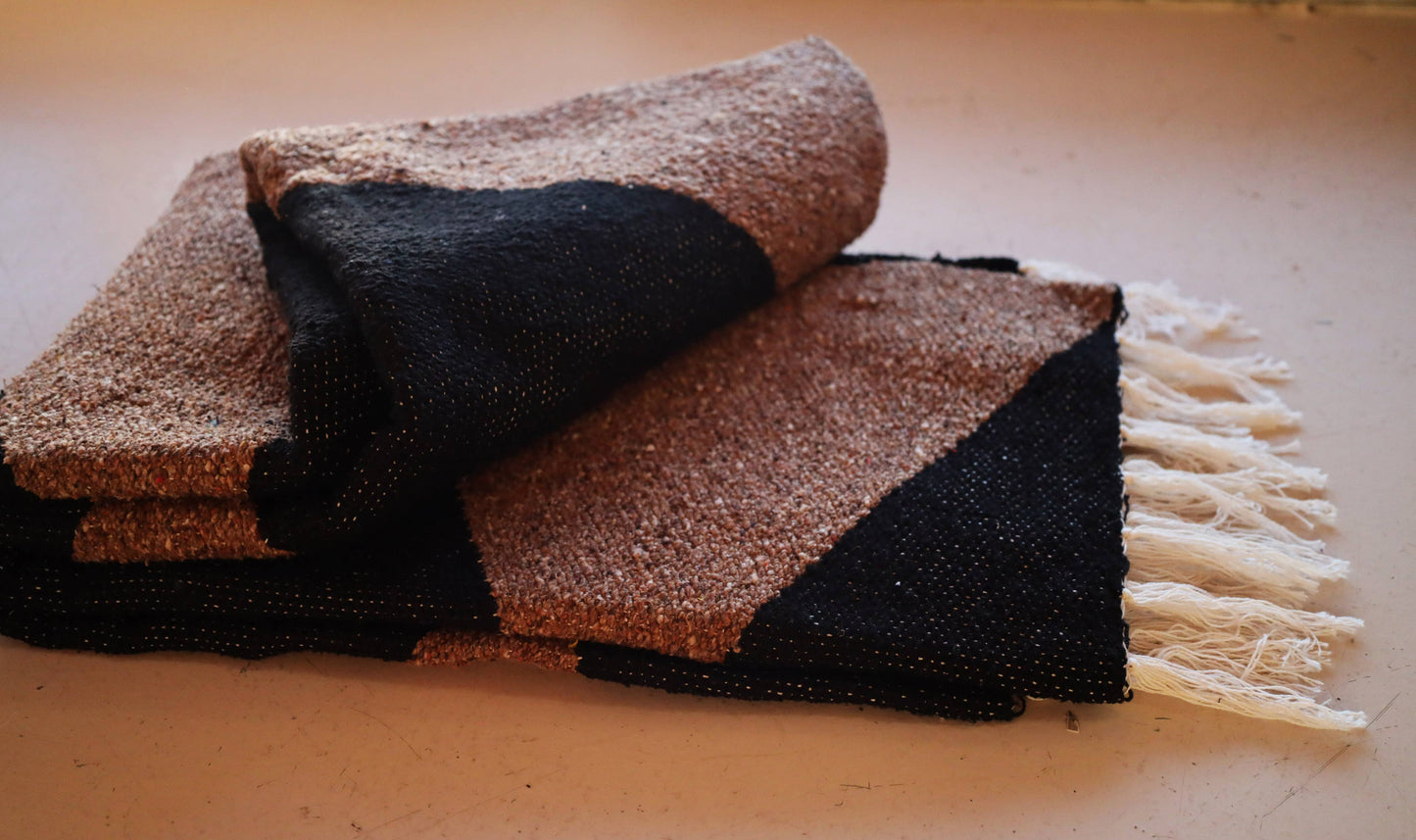 Zion (Black/Coyote) // Handwoven Blanket