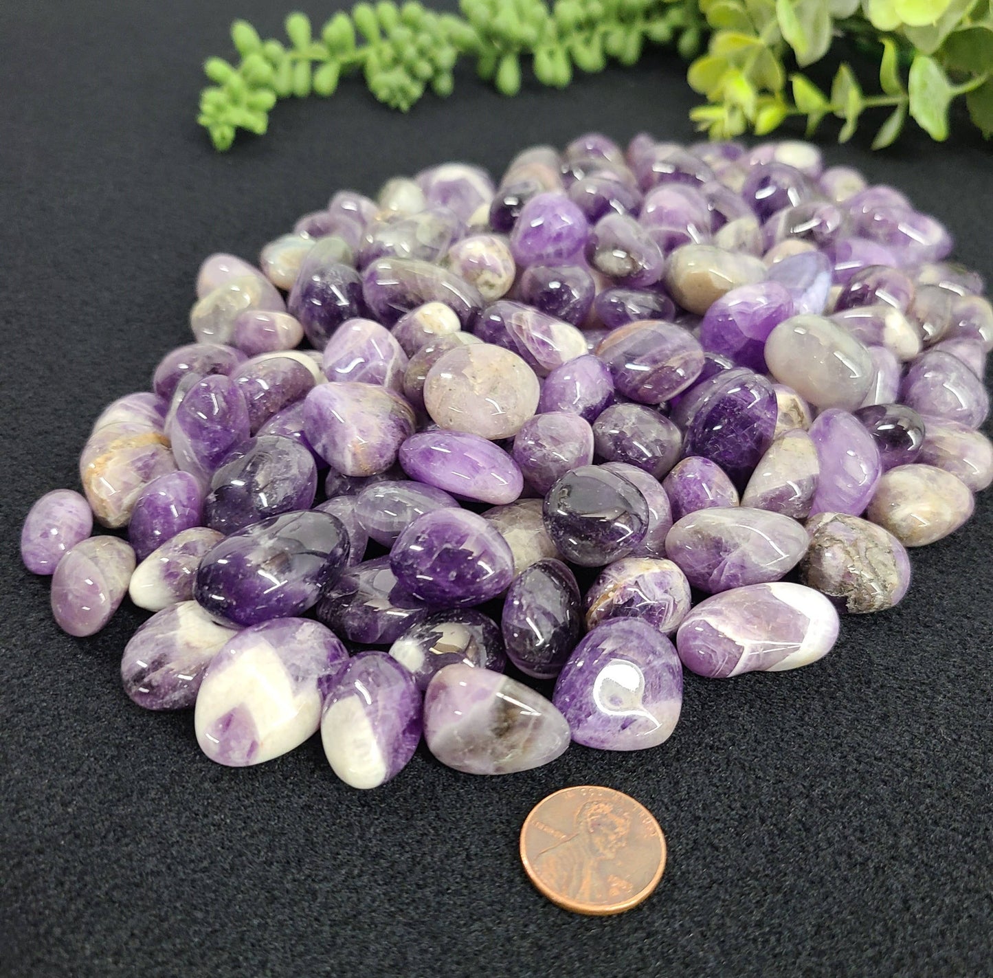 Tumbled Chevron Amethyst