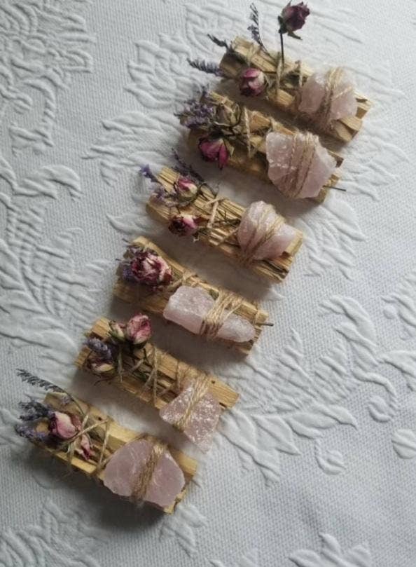 Rose Quartz Palo Santo Smudge Bundle