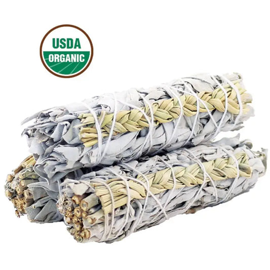 Sweetgrass & White Sage Organic Smudge Stick